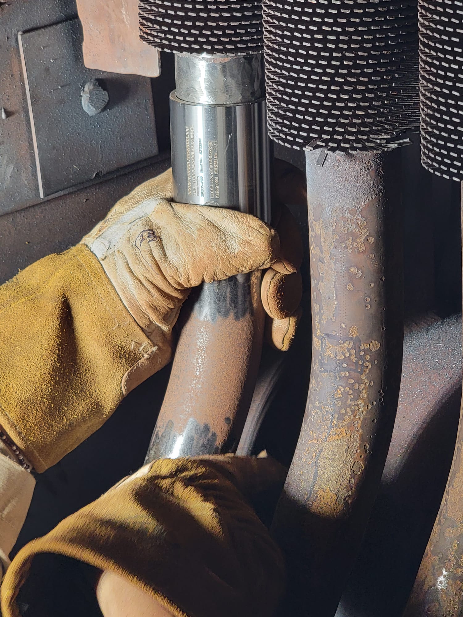 Field fit-up of a TTT connection during installation