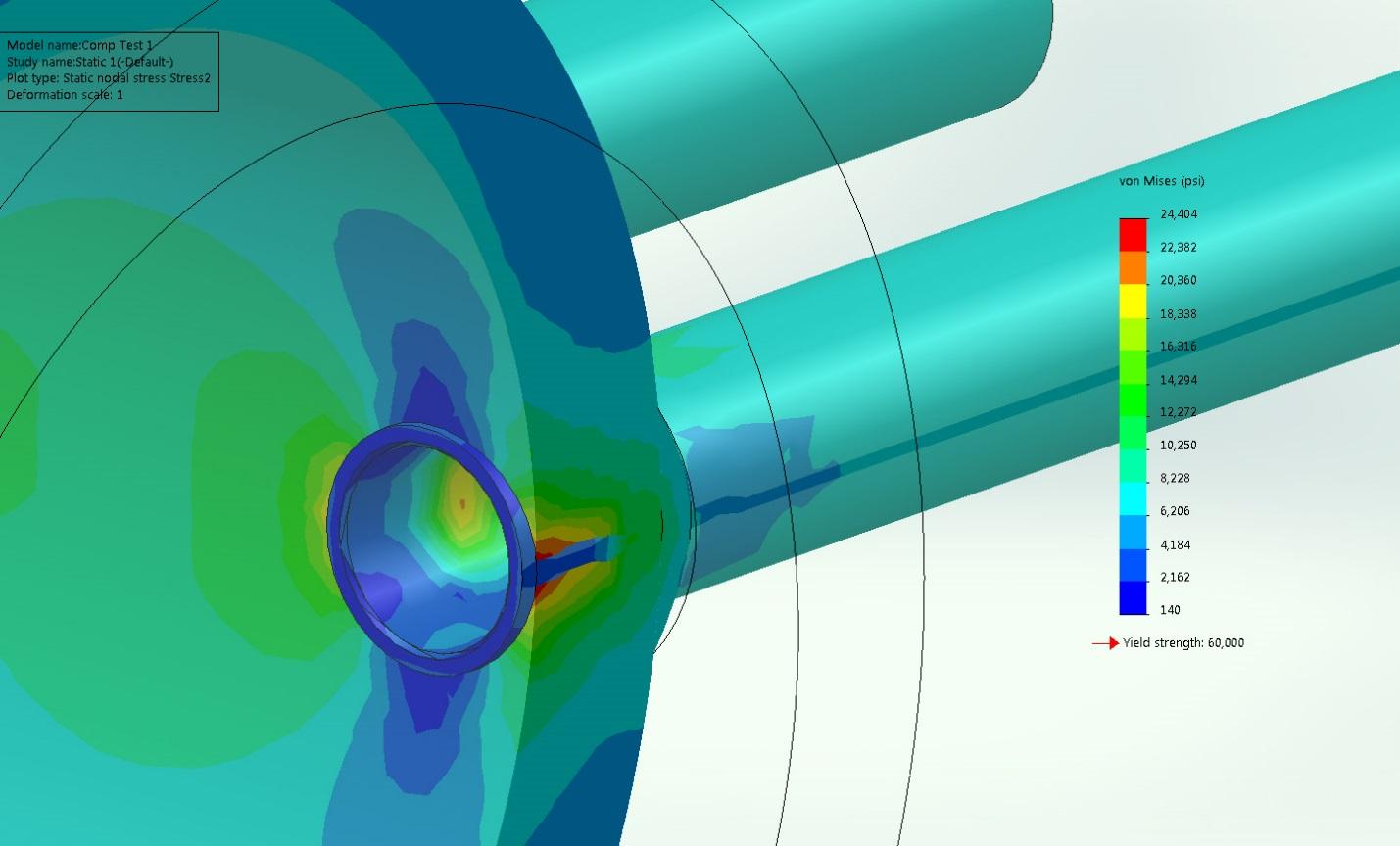 Finite element analysis of a conventional P91 tube connection