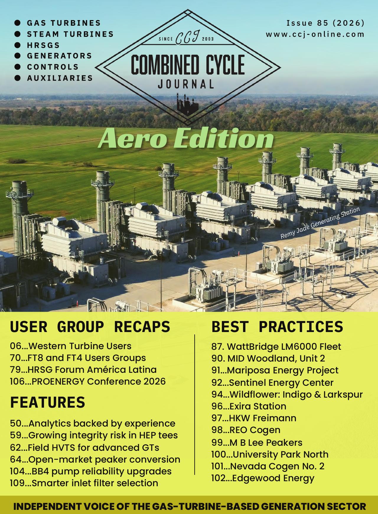 Combined Cycle Journal Issue 85 (2026) cover