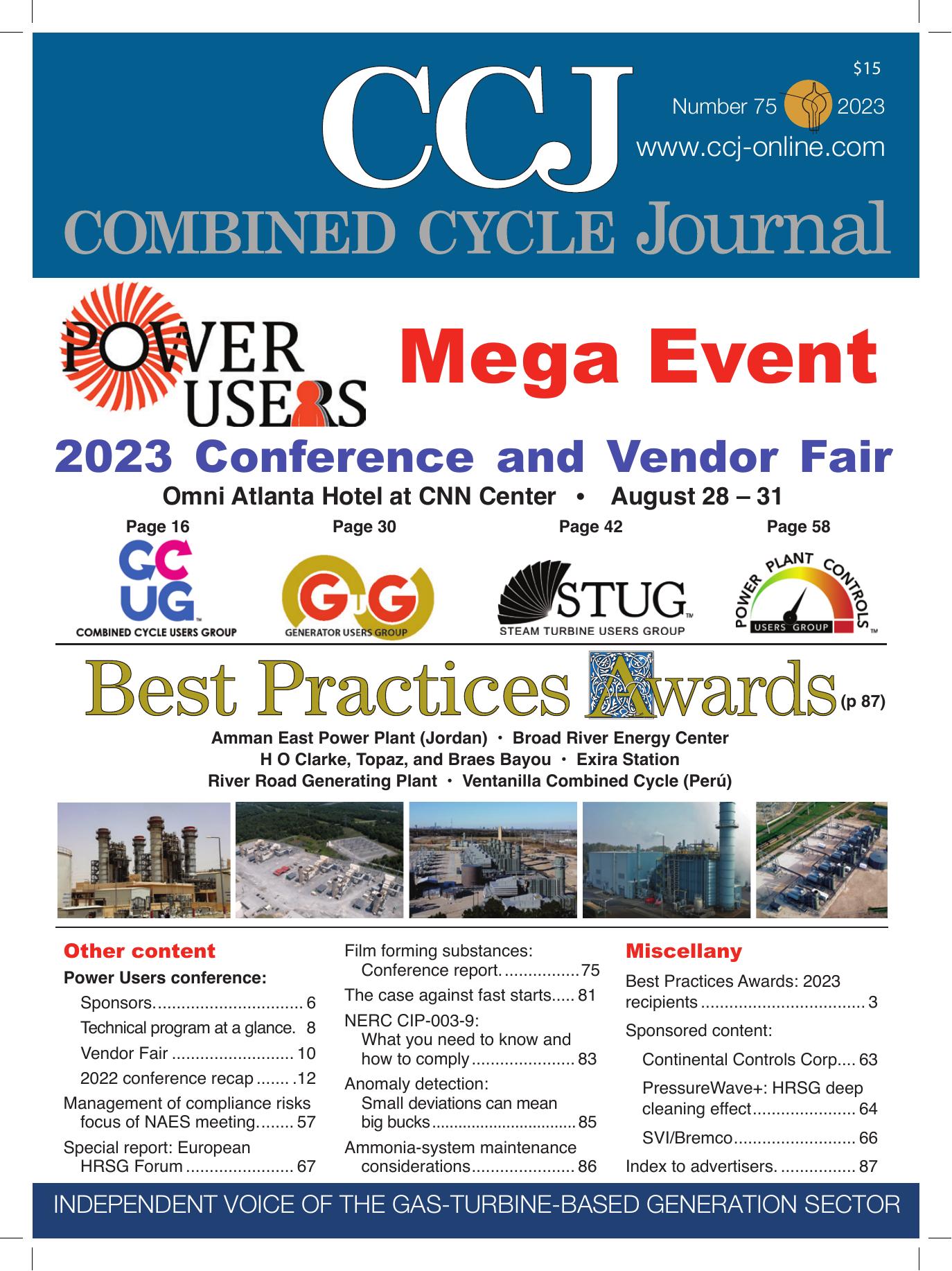 Combined Cycle Journal Issue 75 (2023) cover
